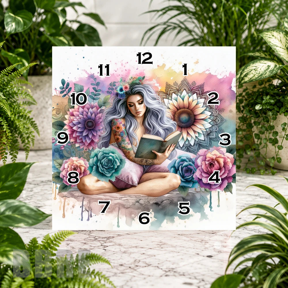 Floral Dreamer Clock Sublimation Wrap