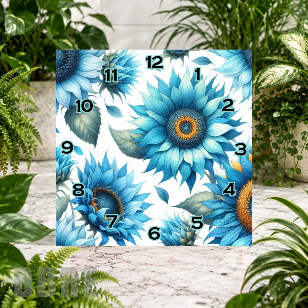 Sunflower Symphony Clock Sublimation Wrap