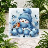 Snowman Clock 2 Clock Sublimation Wrap