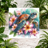 Turtle Blossom Clock Sublimation Wrap