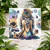 Sunflower Goddess Clock Sublimation Wrap