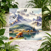 Mountain Lake Clock Sublimation Wrap