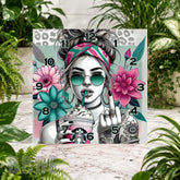 Floral Rebel Clock Sublimation Wrap