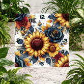 Floral Timepiece Clock Sublimation Wrap
