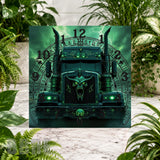 Haunted Truck 3 Clock Sublimation Wrap