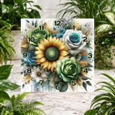 Floral Clock 11 Clock Sublimation Wrap