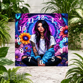 Floral Dreamer 2 Clock Sublimation Wrap