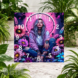 Floral Dreamer 3 Clock Sublimation Wrap