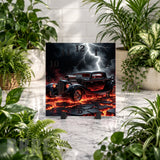 Classic Hotrod 2 Clock Mockup
