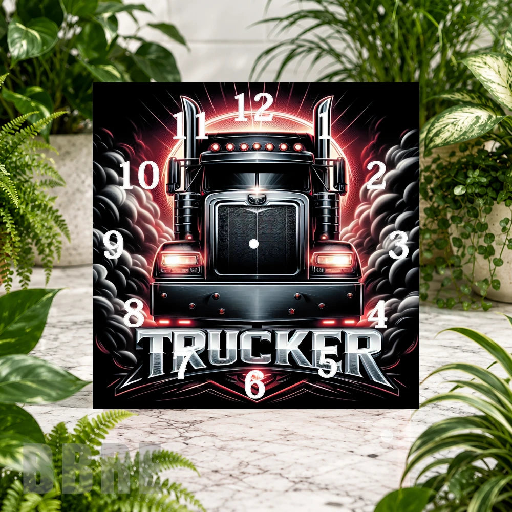 Trucker Clock Clock Sublimation Wrap