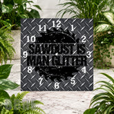Sawdust Clock Clock Sublimation Wrap