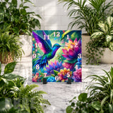 Hummingbird Blossom Clock Mockup