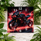 Racing Motorcycle 3 Clock Sublimation Wrap