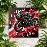 Racing Motorcycle 5 Clock Sublimation Wrap