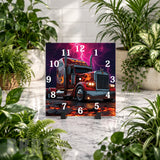 Flame Truck Clock Mockup