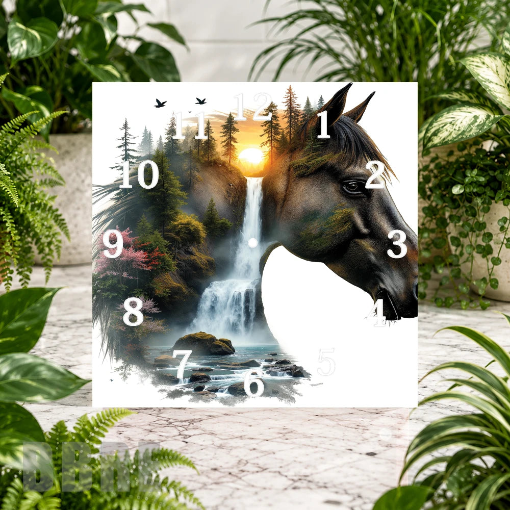 Majestic Horse 7 Clock Sublimation Wrap