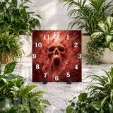 Flaming Skull 2 Clock Mockup