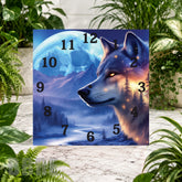 Wolf Moon 2 Clock Sublimation Wrap