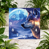 Wolf Moon 3 Clock Sublimation Wrap