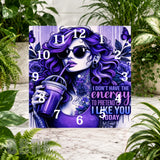 Purple Vibe Clock Sublimation Wrap