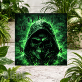 Green Skull 3 Clock Sublimation Wrap