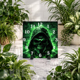 Green Skull 4 Clock Mockup