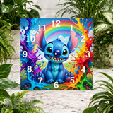 Colorful Stitch 8 Clock Sublimation Wrap