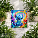 Colorful Stitch 8 Clock Mockup