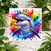 Dolphin Splash Clock Sublimation Wrap