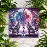 Dreamcatcher Wolves Clock Sublimation Wrap