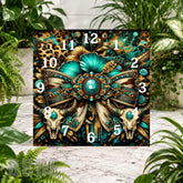 Floral Skull Clock Sublimation Wrap