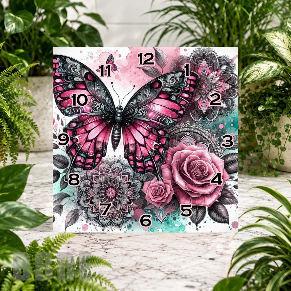 Butterfly Blossom 8 Clock Sublimation Wrap
