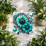 Sunflower Clock Clock Mockup