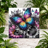 Butterfly Bloom 13 Clock Sublimation Wrap