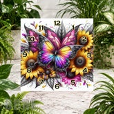 Butterfly Bloom 14 Clock Sublimation Wrap