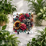 Floral Skull 5 Clock Mockup