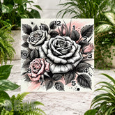 Rose Clock Clock Sublimation Wrap