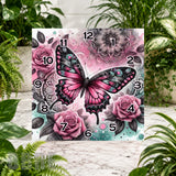 Butterfly Mandala Clock Sublimation Wrap