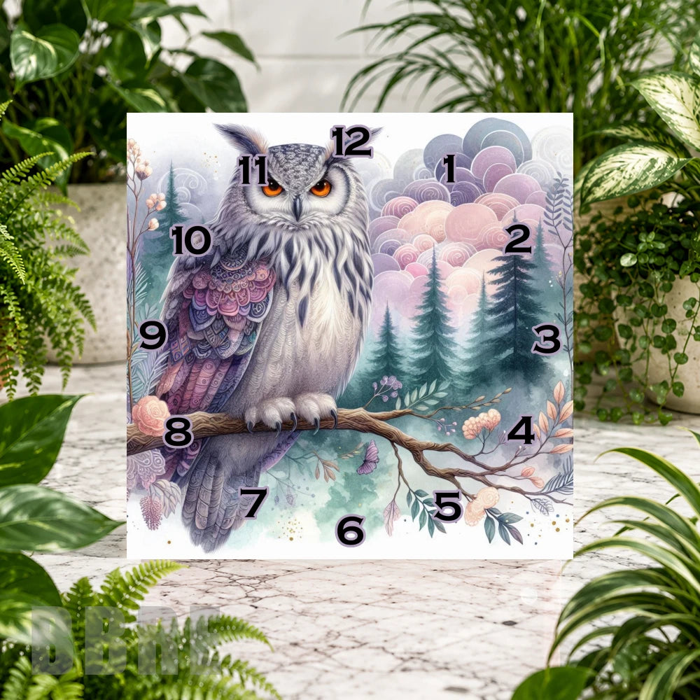 Majestic Owl 3 Clock Sublimation Wrap