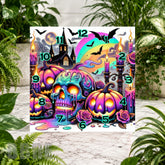 Halloween Skull Clock Sublimation Wrap