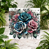 Floral Clock 15 Clock Sublimation Wrap