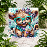 Cute Calf Clock Sublimation Wrap