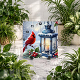 Winter Cardinal Clock Mockup