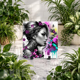 Floral Portrait 2 Clock Mockup