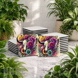 Floral Skull Mockup Image