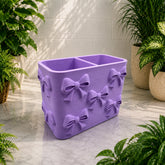 purple desk caddy