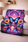 Magical Butterfly Flannel Blanket