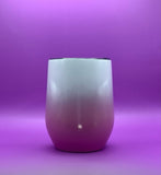 Ombre White/Pink Wine Tumbler