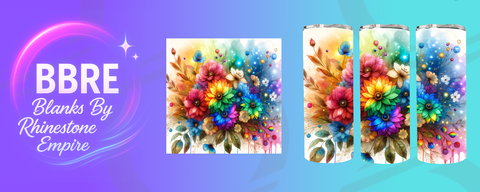 Floral 15 OZ Sublimation Print