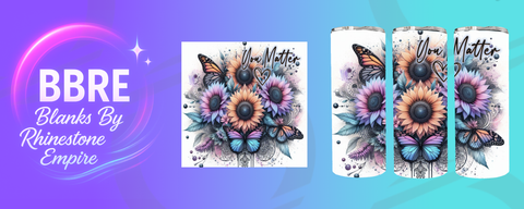 Floral 20 OZ Sublimation Print